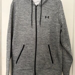 Under Armour Black and White Fleece Jacket